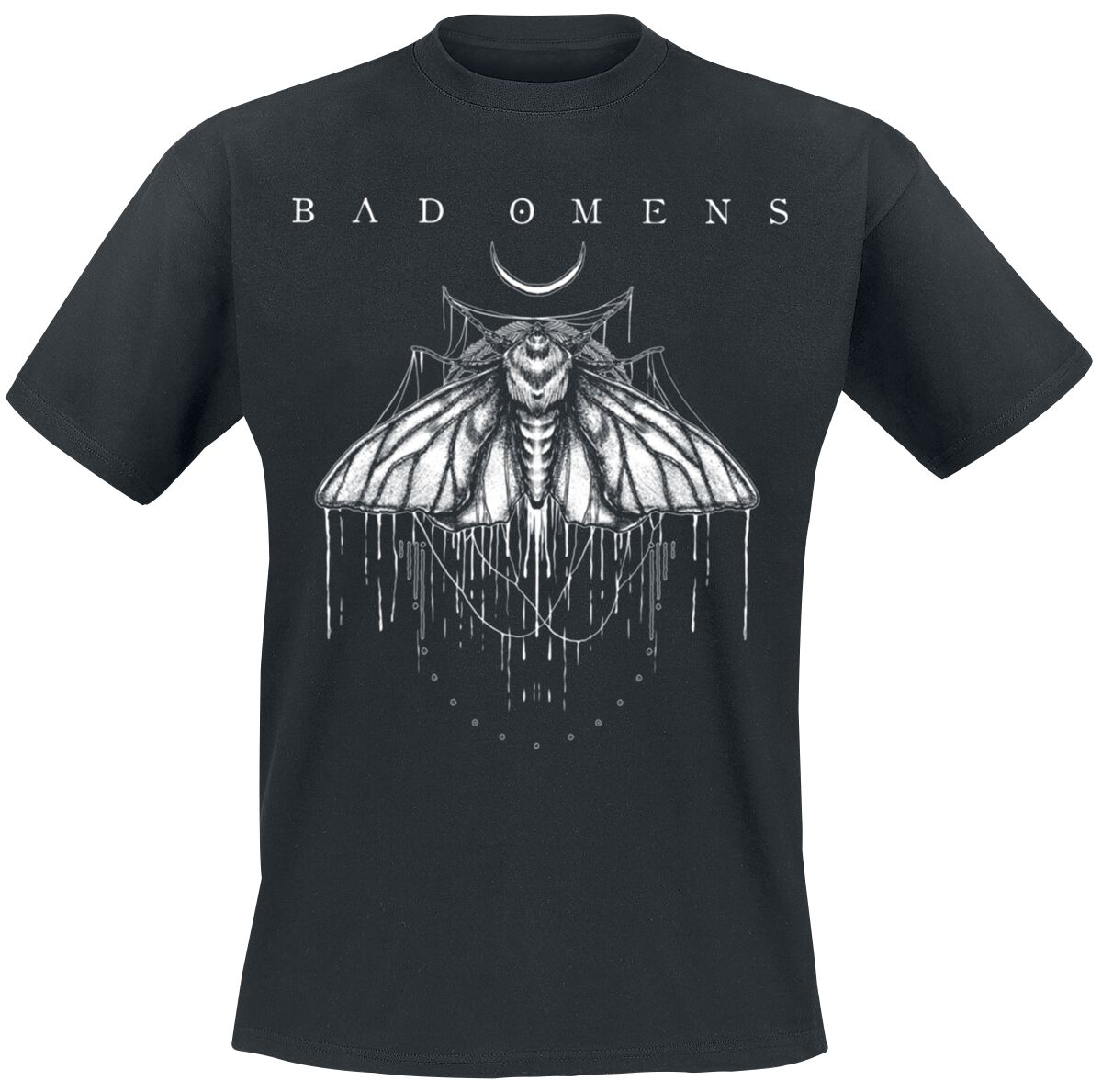 Image of T-Shirt di Bad Omens - Moth - S a 4XL - Uomo - nero