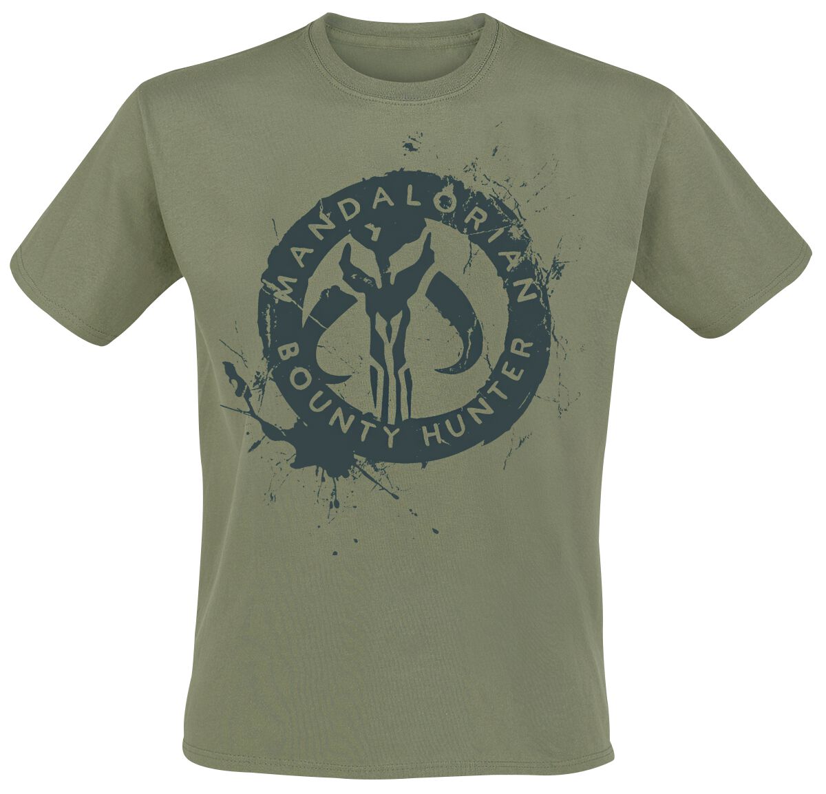 Star Wars The Mandalorian - Bounty Hunter T-Shirt oliv in S