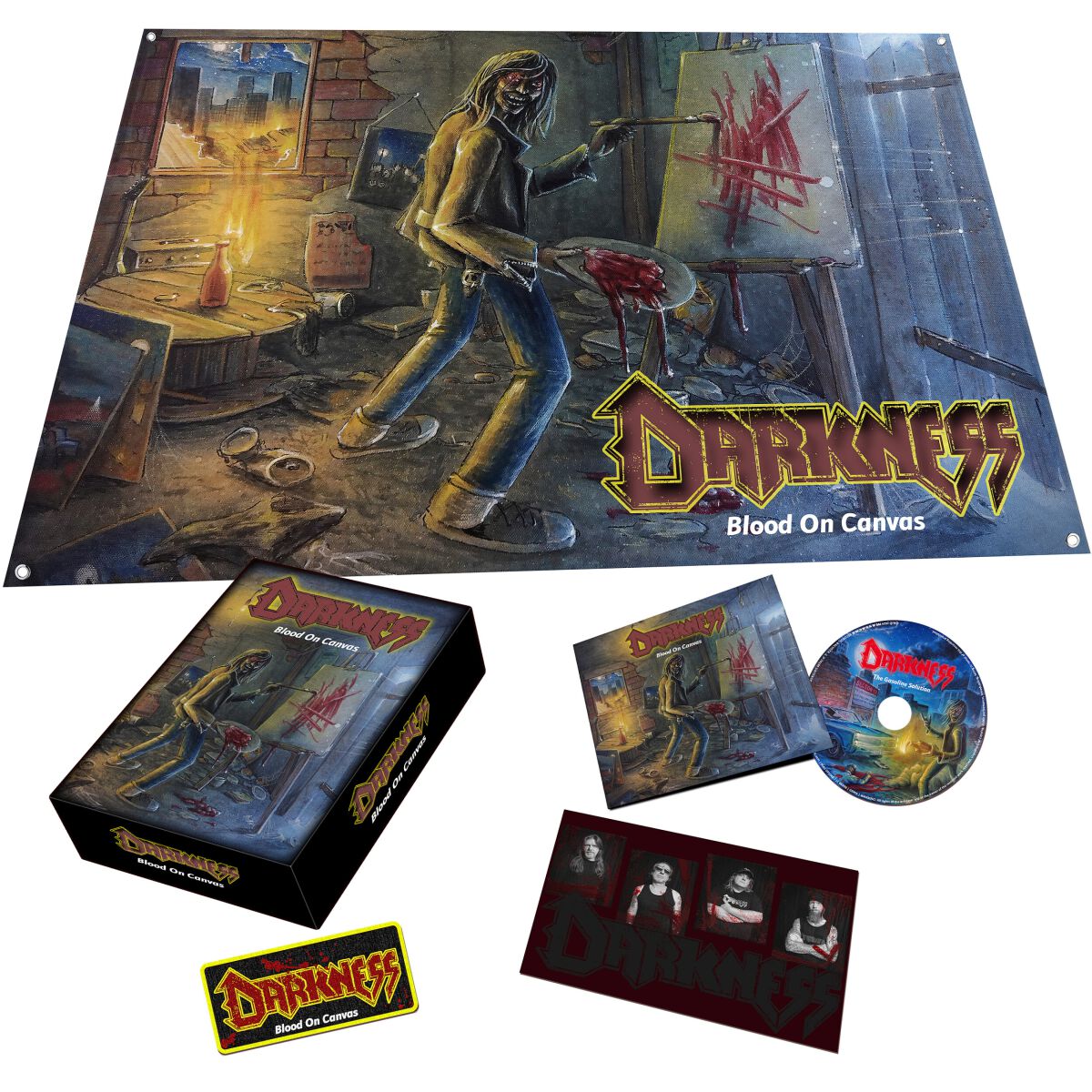 Darkness Blood on canvas CD multicolor