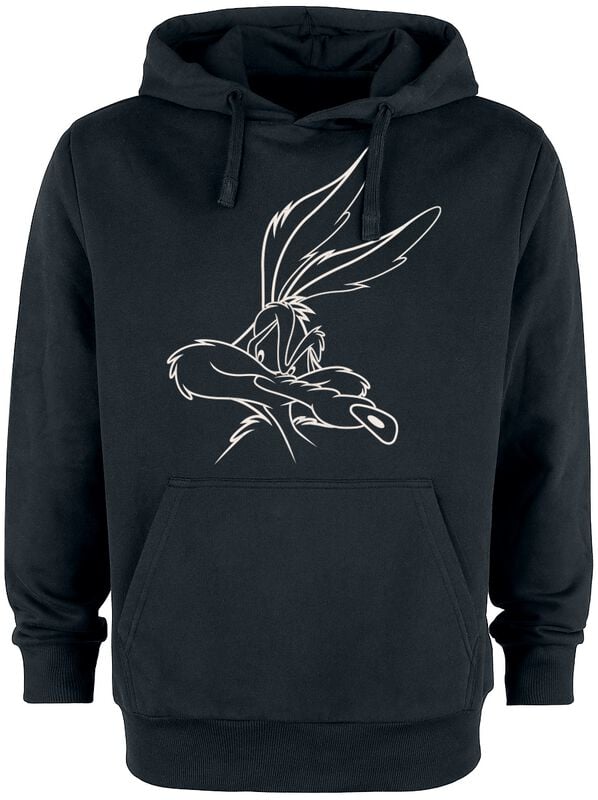 Looney Tunes Kapuzenpullover - Wile E Coyote - S bis 3XL - für Männer - Größe 3XL - schwarz  - EMP exklusives Merchandise!