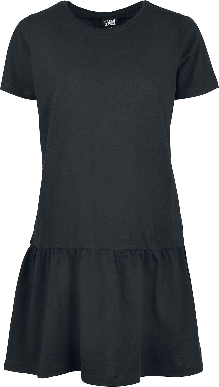 Urban Classics Kurzes Kleid - Ladies Valence Tee Dress - XS bis 5XL - für Damen - Größe S - schwarz