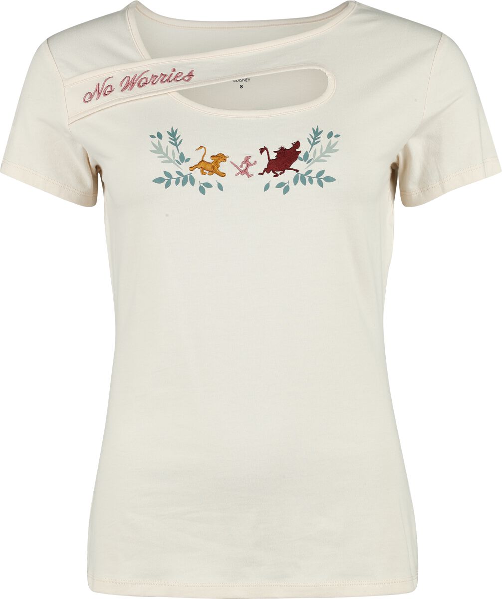 Der König der Löwen - Disney T-Shirt - No Worries - S bis XXL - für Damen - Größe L - natur  - EMP exklusives Merchandise!