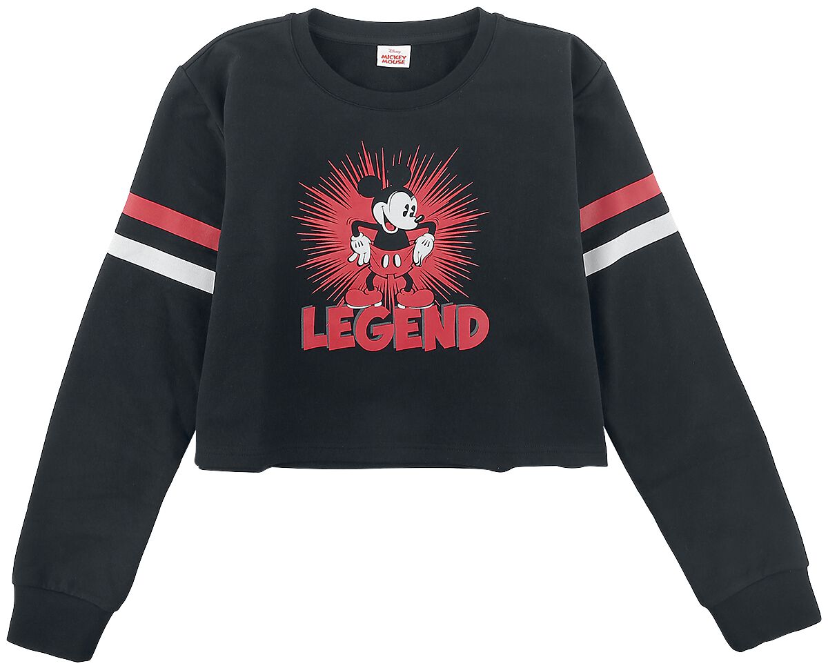 Mickey Mouse - Disney Sweatshirt - Kids - Legend - 140 bis 176 - für Mädchen - Größe 164 - schwarz  - Lizenzierter Fanartikel