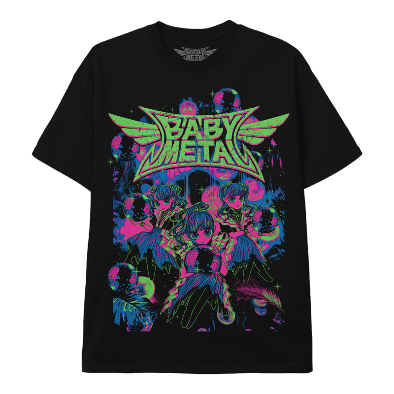 Babymetal  T-Shirt - Neon Logo - for Men - black