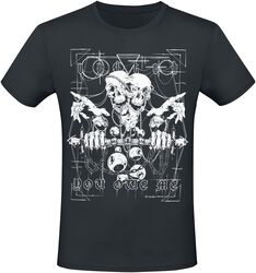 T-Shirt With Large Frontprint, Gothicana by EMP, T-Shirt