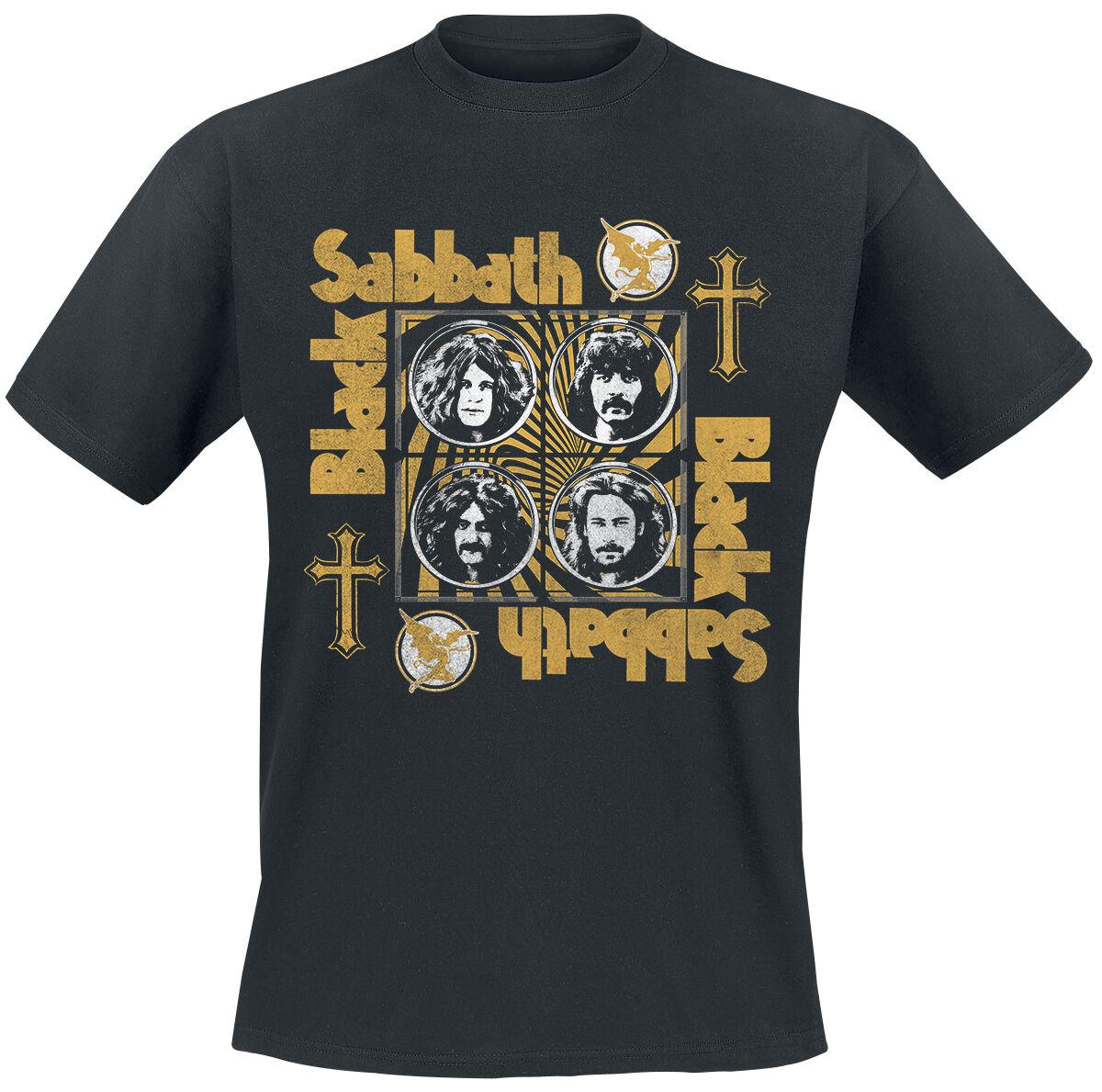 Faces T-Shirt schwarz von Black Sabbath
