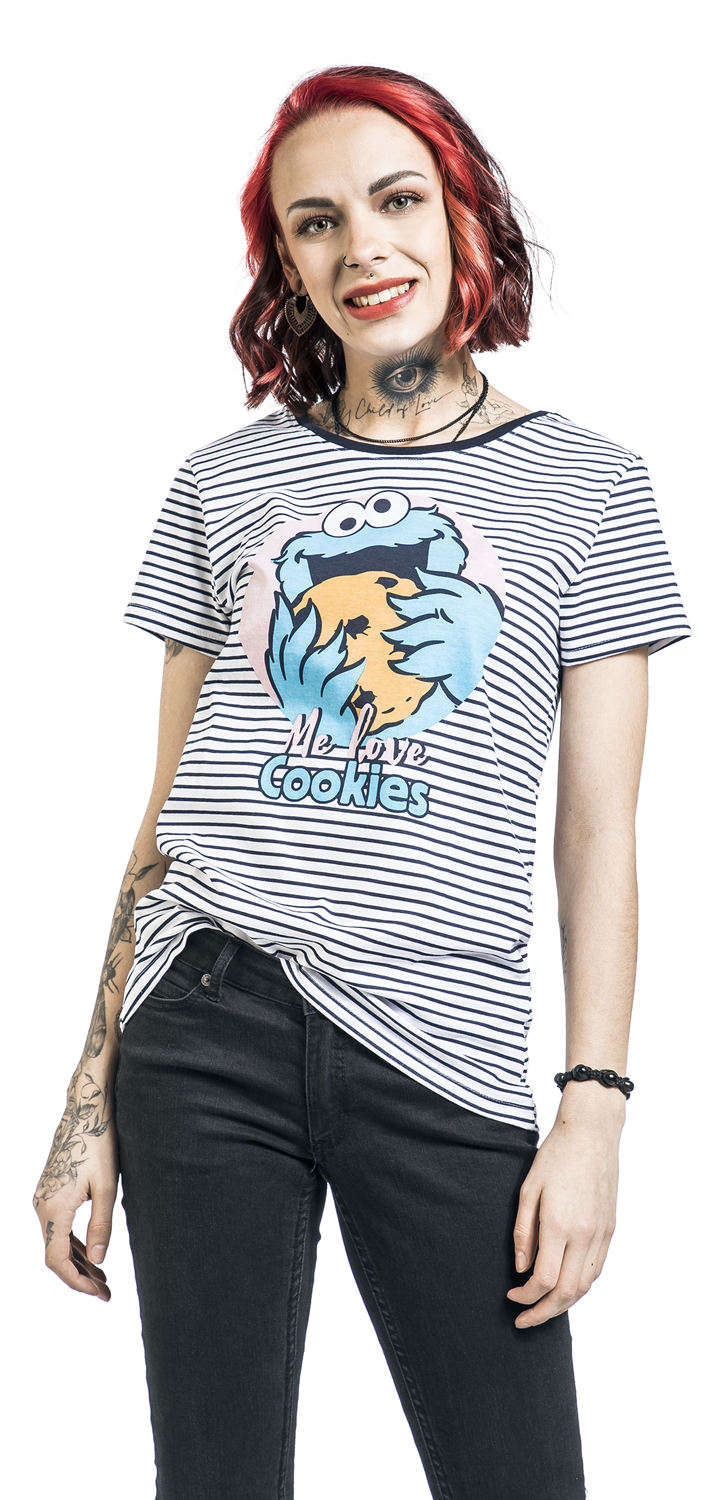 Sesamstraße Cookies T-Shirt multicolor - 24.01% Rabatt
