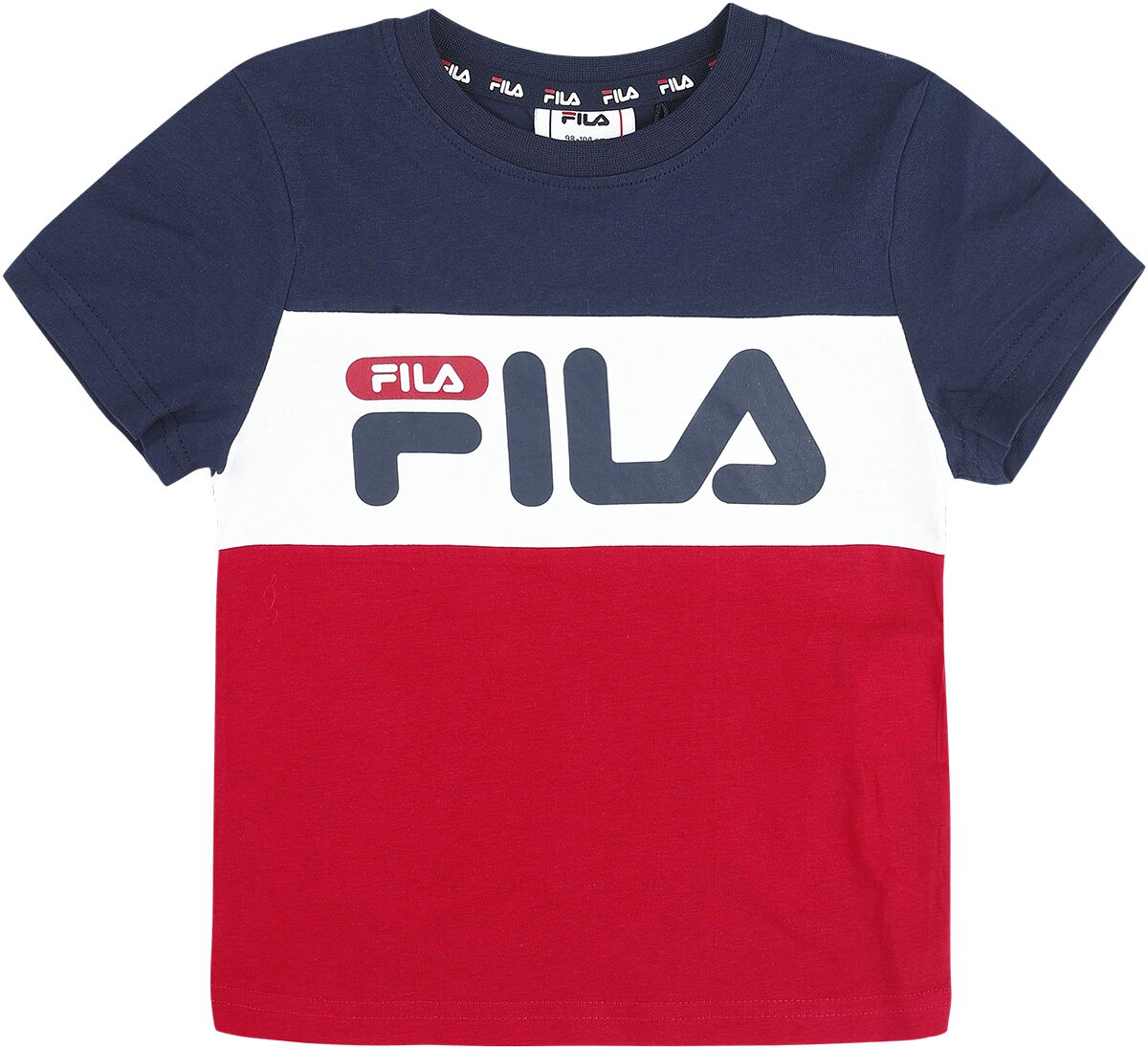 T-shirt de Fila - COLLEGE STATION TEE - 86/92 à 122/128 - pour garçons - bleu/blanc/rouge