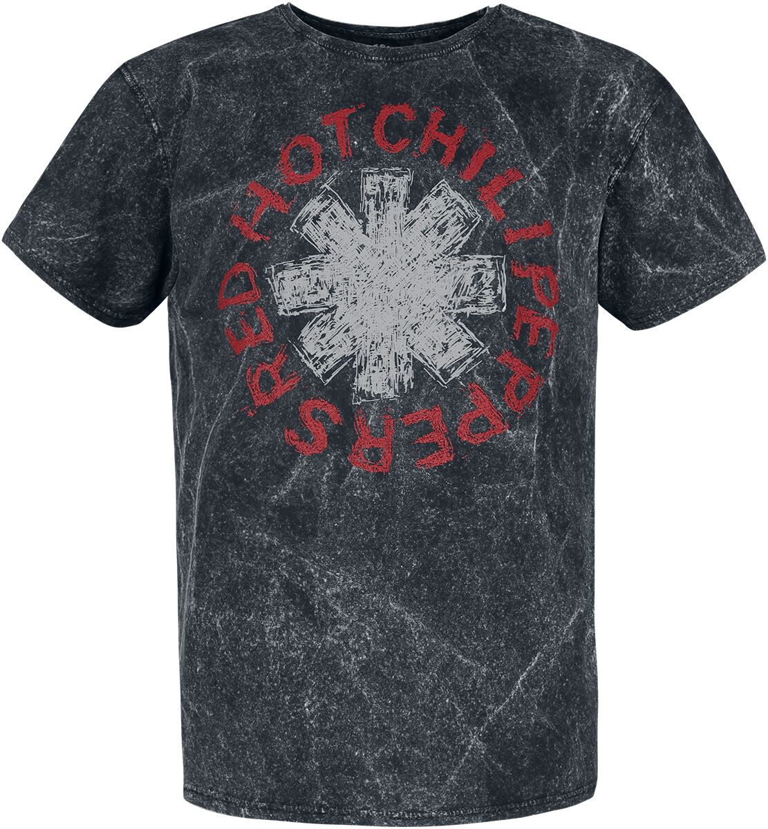 Red Hot Chili Peppers T-Shirt - Scratch Logo - S - für Männer - Größe S - schwarz  - Lizenziertes Merchandise!