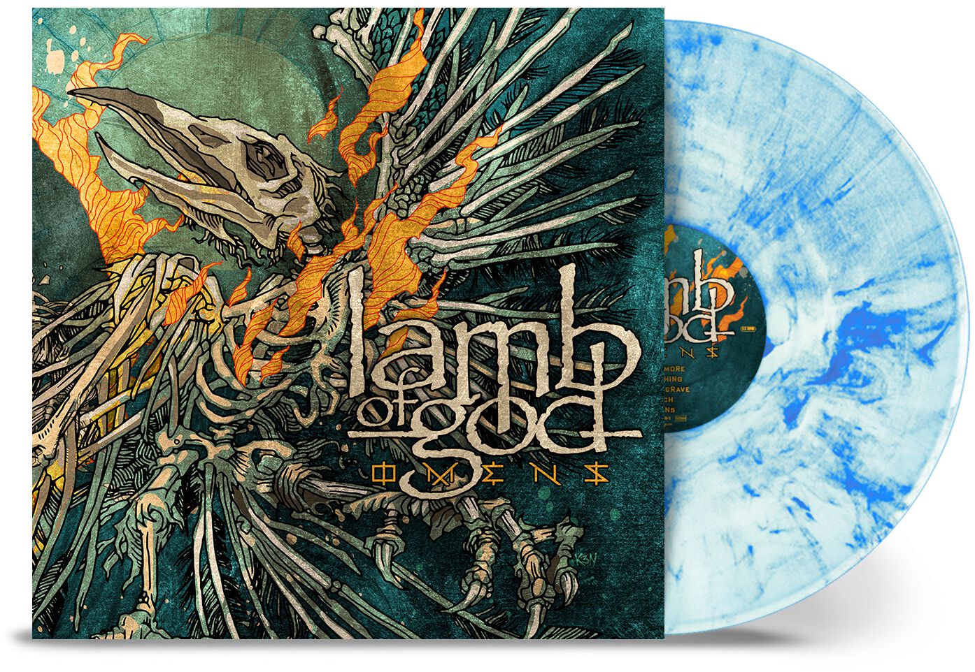 Omens LP marmoriert von Lamb Of God