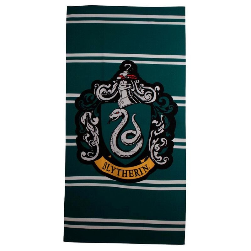 Harry Potter Unisex Multicolor Badetuch - Slytherin - Hauswappen - Lizenzierter Fanartikel