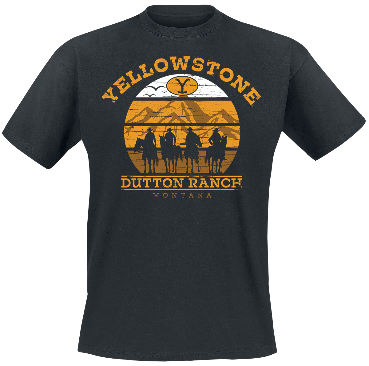Yellowstone - Cowboys - T-Shirt - schwarz