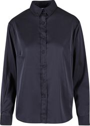 Ladies Satin Shirt, Urban Classics, Langarmhemd