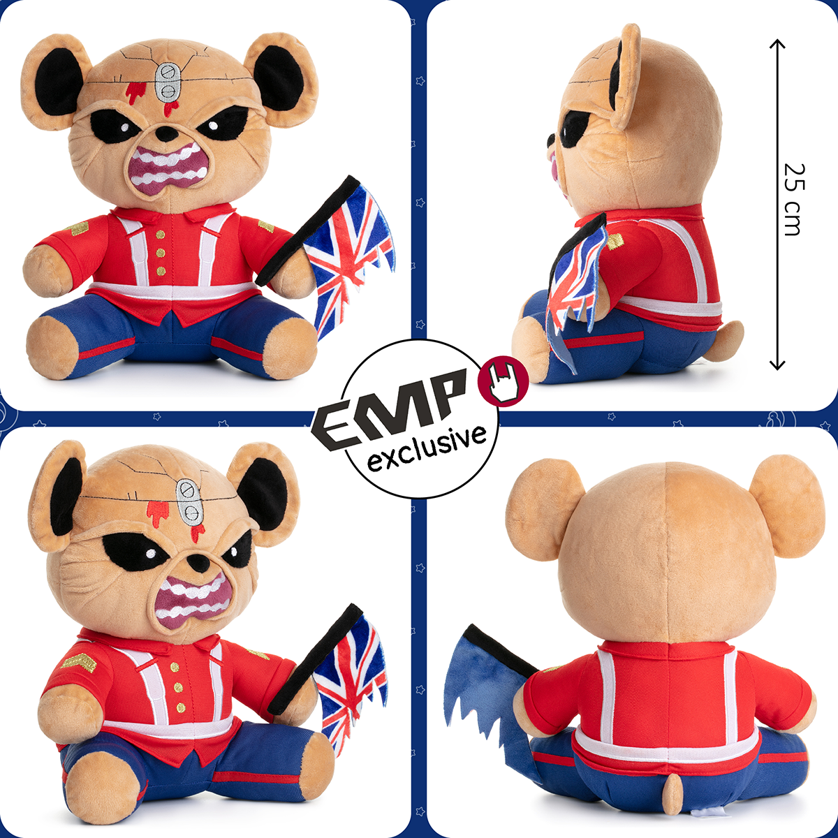 4064854518698 - Eddie der Trooper Teddy Plüschfigur Plüschfigur rot 4064854518698 - Eddie der Trooper Teddy Plüschfigur Plüschfigur rot