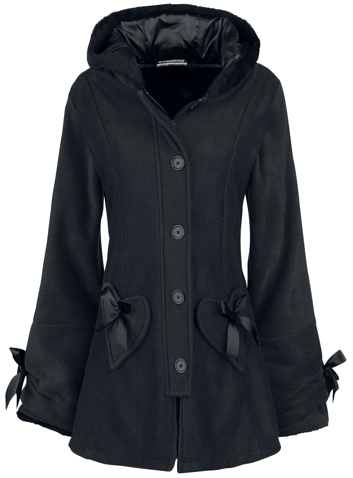 Levně Poizen Industries Kabát Alison Dámský kabát černá