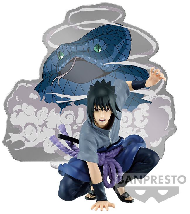 Naruto - Anime Sammelfiguren - Shippuden - Banpresto - Uchiha Sasuke (Panel Spectacle Figure Series) - multicolor  - Lizenzierter Fanartikel