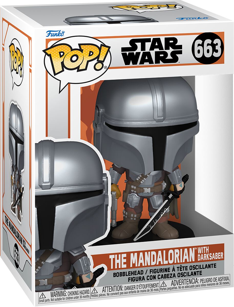 Star Wars The Mandalorian with Darksaber Vinyl Figur 663 Funko Pop! multicolor