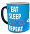 Eat Sleep Repeat - Tasse mit Thermoeffekt