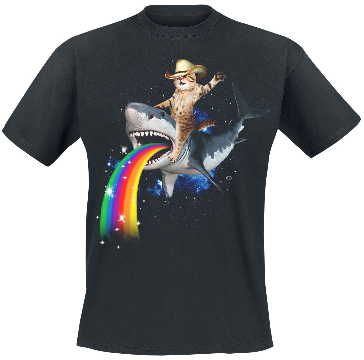 Goodie Two Sleeves T-Shirt - Bucking Sharkaroo - S bis 4XL - für Männer - Größe S - schwarz