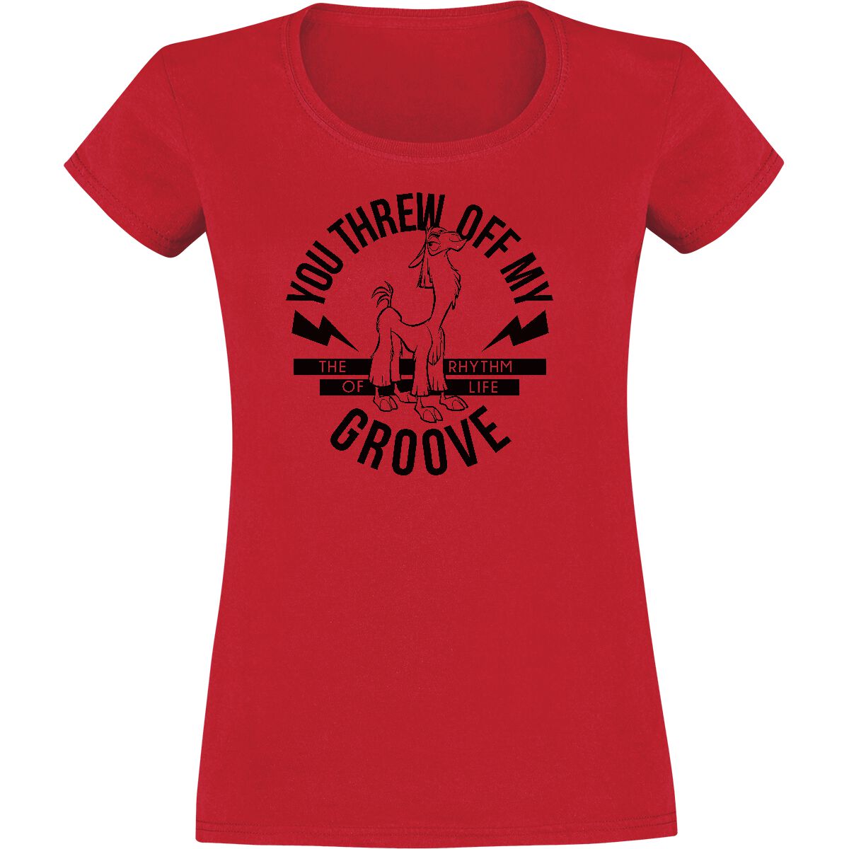 The Emperor's New Groove Groove Stamp T-Shirt red