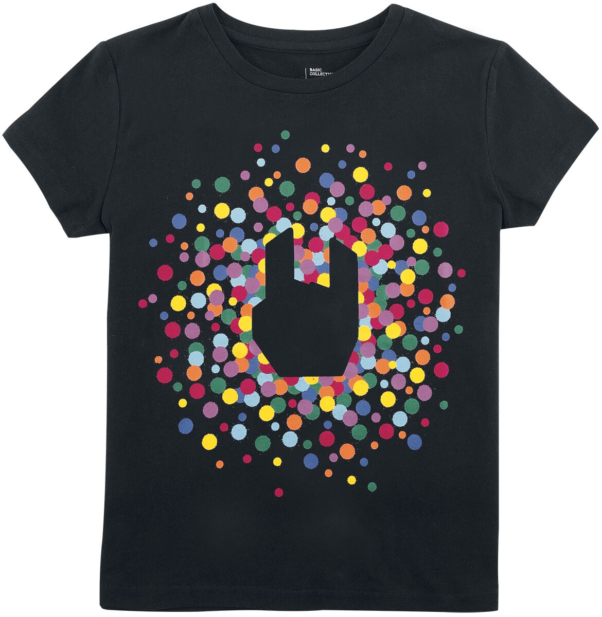 Kids T-Shirt mit Rockhand T-Shirt schwarz von EMP Stage Collection
