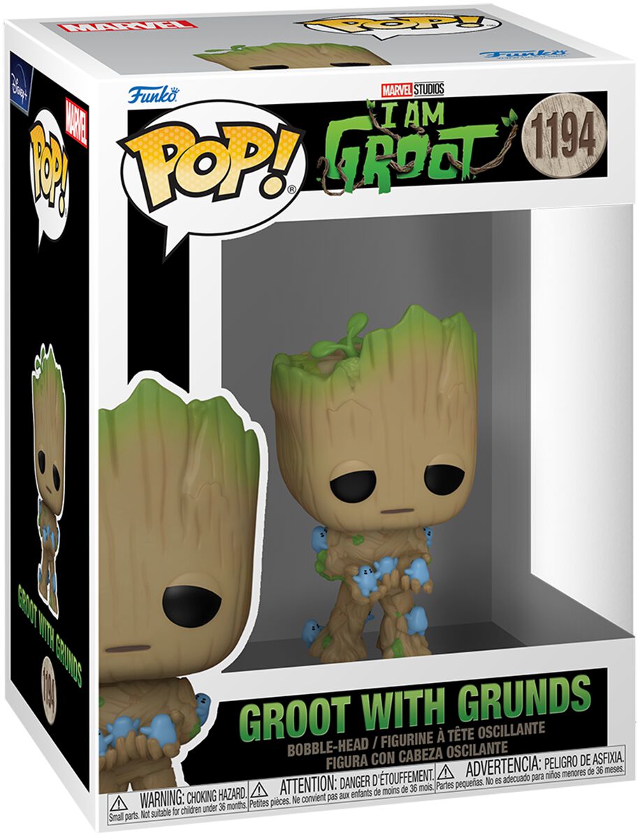 Guardians Of The Galaxy - I am Groot - Groot with Grunds Vinyl Figur 1194 - Funko Pop! Figur - multicolor