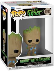 I am Groot - Groot with Grunds Vinyl Figur 1194, Guardians Of The Galaxy, Funko Pop!