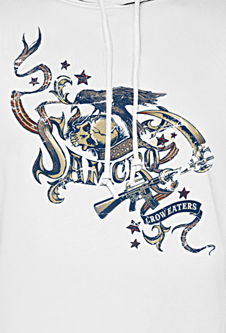 Sons Of Anarchy Crow Eaters Kapuzenpullover weiß