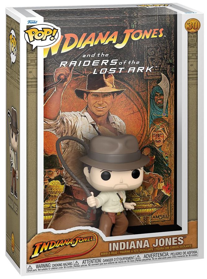 Levně Indiana Jones Jäger des verlorenen Schatzes - Indiana Jones Funko Pop! Movie Poster Vinyl Figur 30 Sberatelská postava vícebarevný