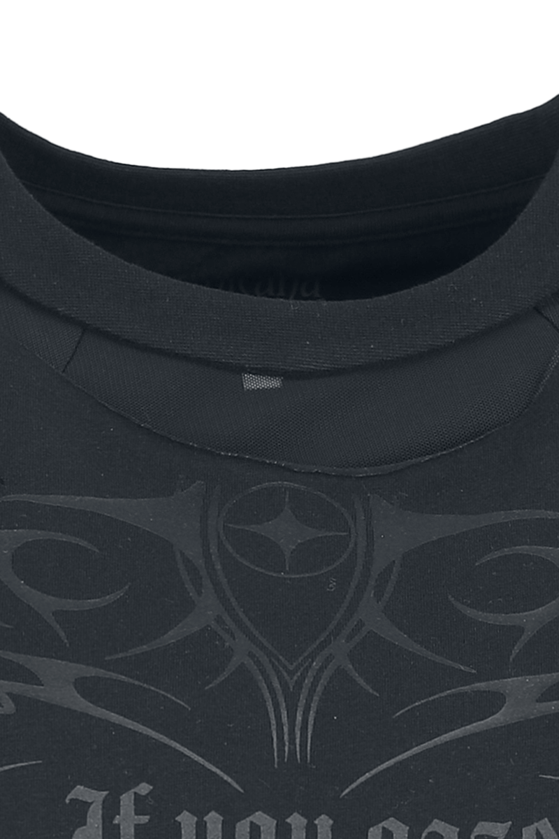 Thumbnail - Gothicana by EMP The Void T-Shirt schwarz in M