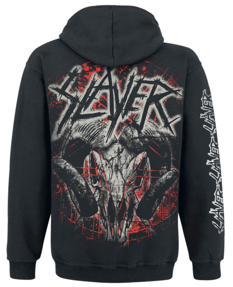 Slayer Kapuzenpullover - Mongo - S bis L - für Männer - Größe M - schwarz  - Lizenziertes Merchandise!