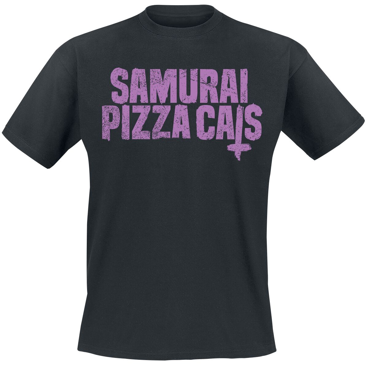 T-Shirt Manches courtes de Samurai Pizza Cats - FCK Fruits 2 - L - pour Homme - noir
