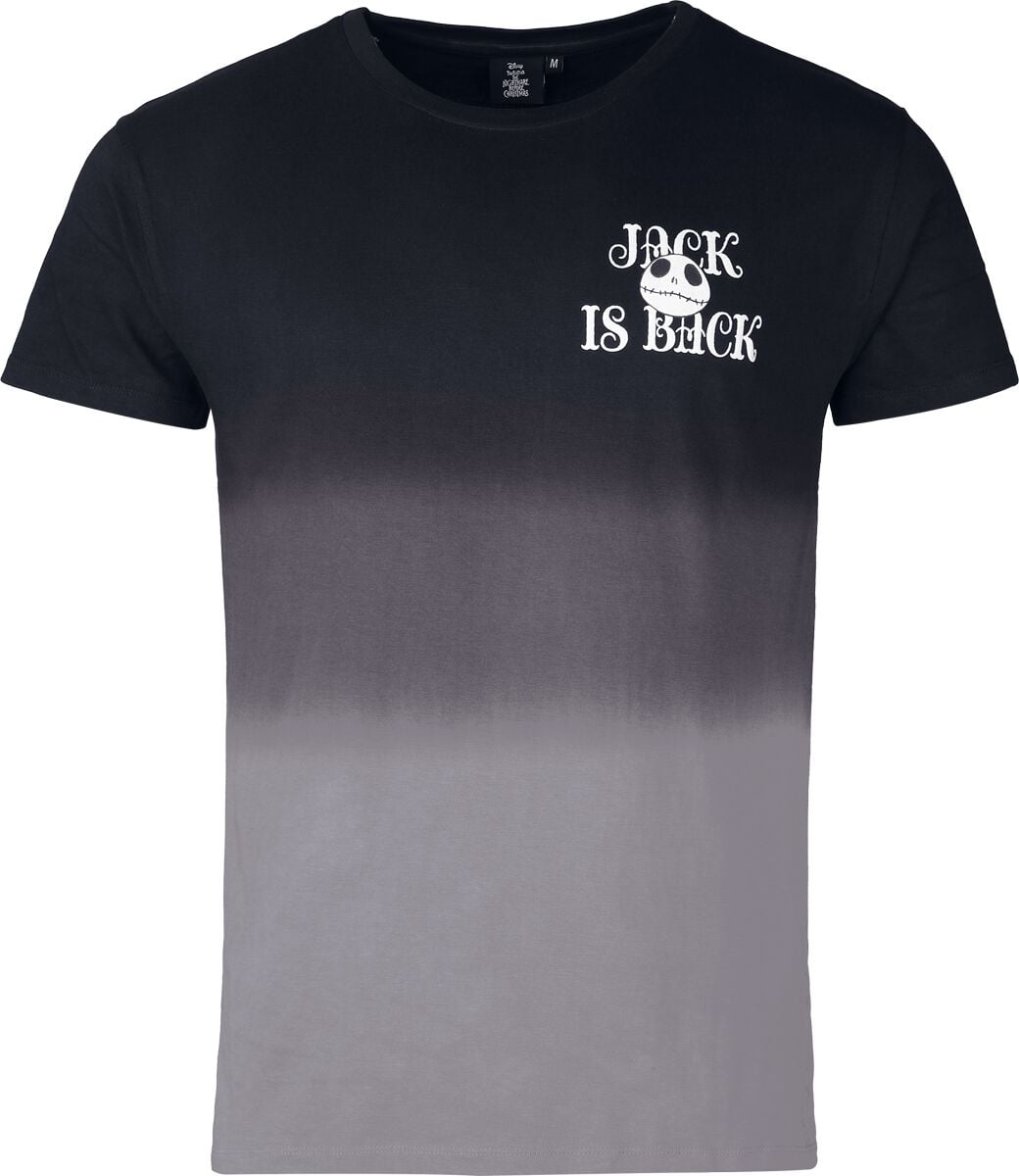 The Nightmare Before Christmas - Disney T-shirt - Jack Is Back - S XXL - för Herr - svart/grå
