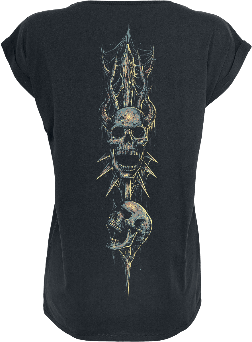 Alissa T-Shirt - Spreading Black Wings - M bis XL - für Damen - Größe M - schwarz  - EMP exklusives Merchandise!