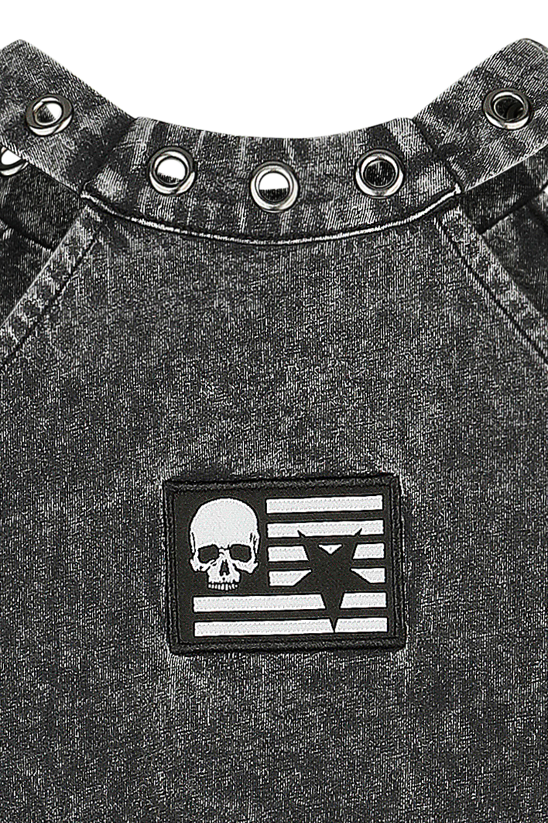 Thumbnail - Rock Rebel by EMP Top mit Rock Rebel Print Top grau in XL