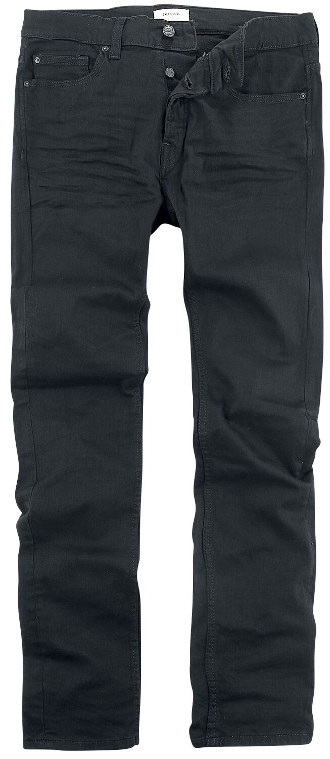 ONLY and SONS Jeans - Loom - W29L32 bis W36L32 - für Männer - Größe W31L32 - schwarz