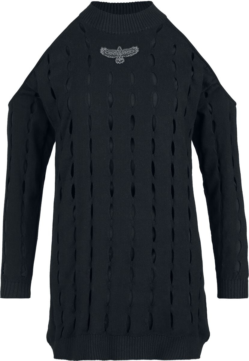 4068143324700 - Essential cold shoulder Strickpullover Strickpullover schwarz in S