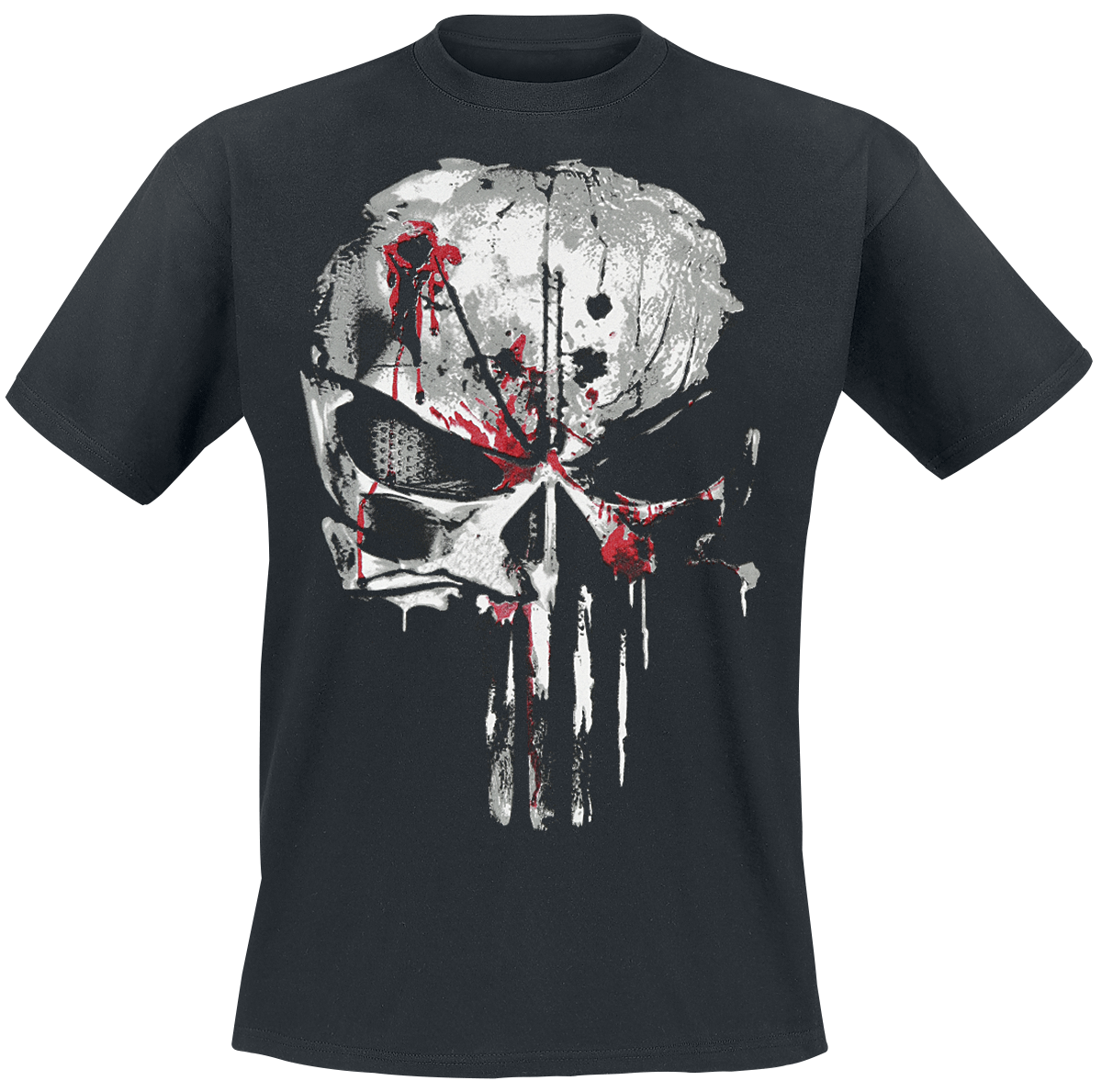 The Punisher - Bloody Skull - T-Shirt - schwarz
