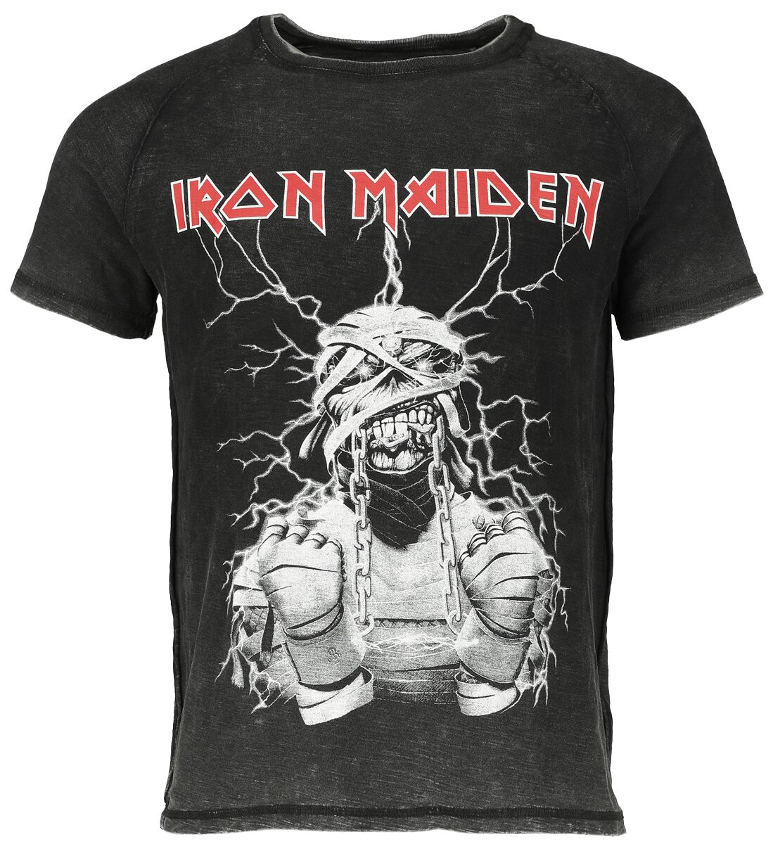 Levně Iron Maiden EMP Signature Collection Tričko tmave šedá/šedá