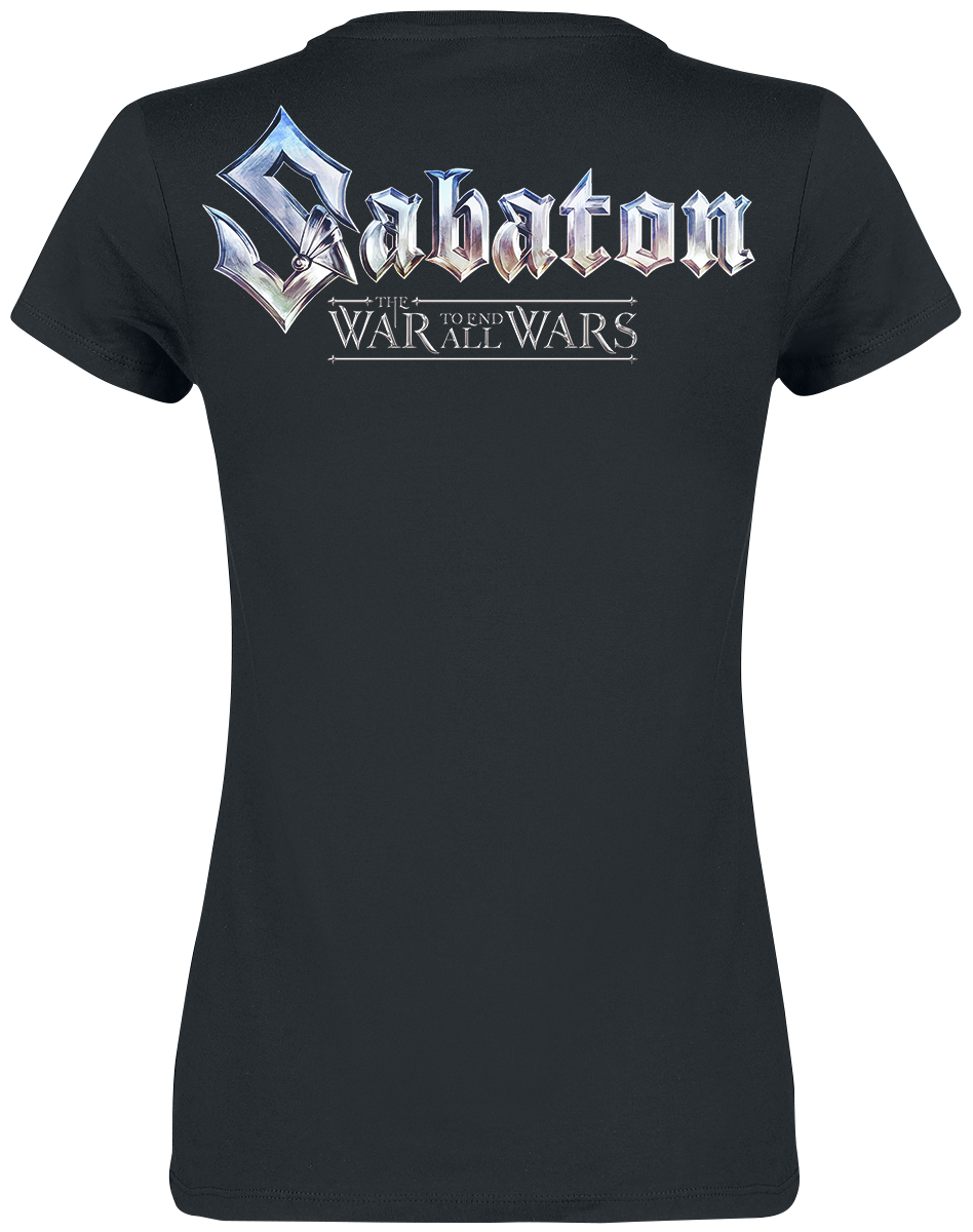 Sabaton T-Shirt - The War To End All Wars - S bis XXL - für Damen - Größe M - schwarz  - EMP exklusives Merchandise!