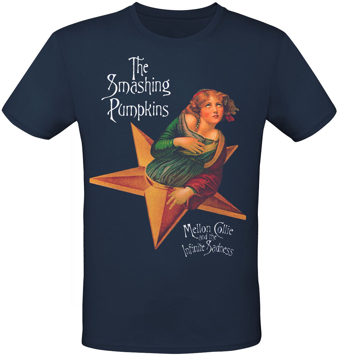 Smashing Pumpkins T-Shirt - MCATIS Album - S bis 3XL - für Männer - Größe L - navy  - Lizenziertes Merchandise!