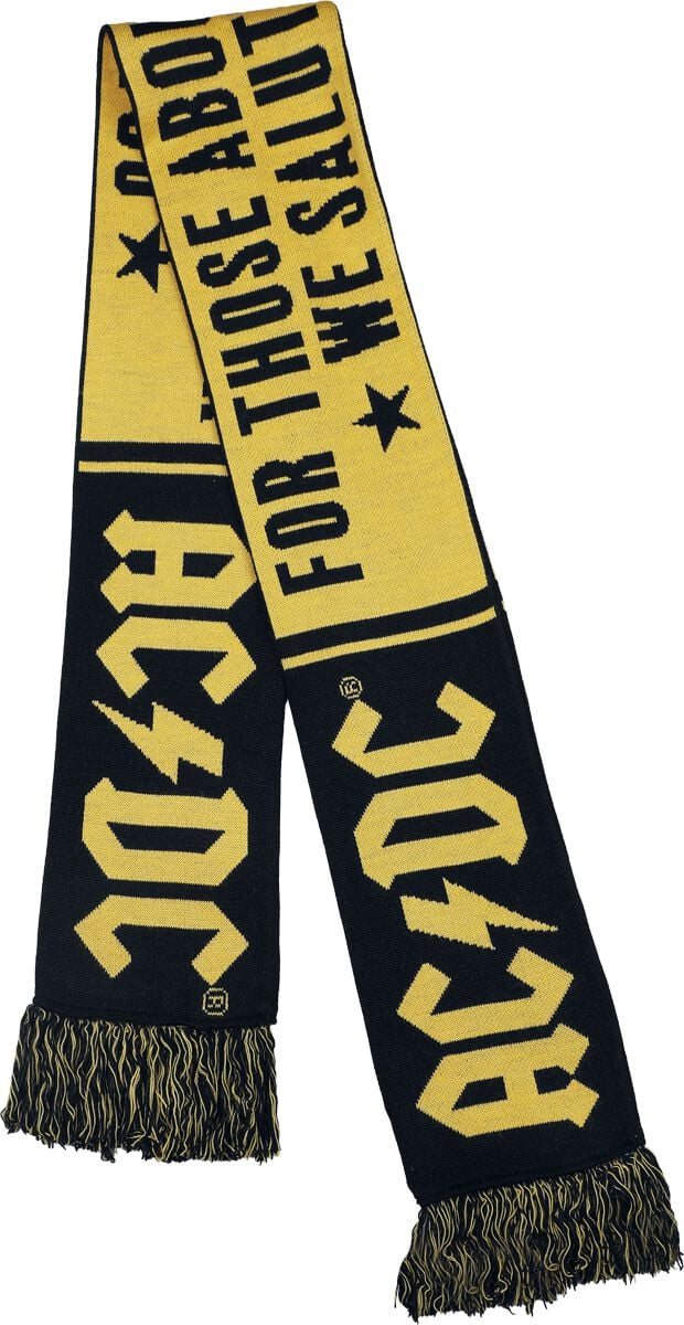 AC/DC Sciarpa Soccer Scarf Nero/Giallo
