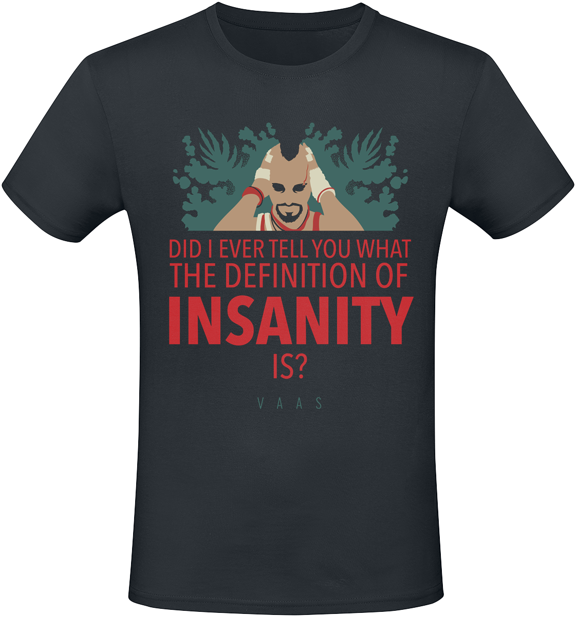Far Cry - Villains - Vaas - Insanity - T-Shirt - schwarz - EMP Exklusiv!