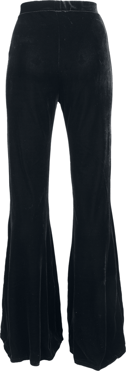 4068143447157 - Nocturne Nights - A DevilS Rose Flares Stoffhose schwarz in M