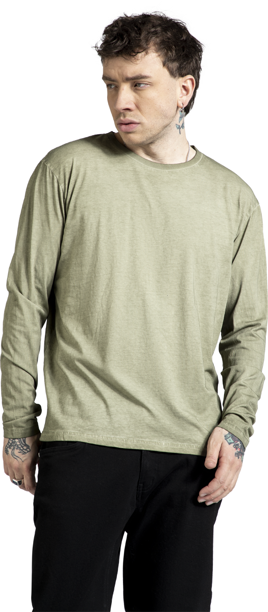 Thumbnail - RED by EMP Distinctive Langarmshirt oliv in XL