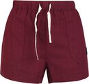 Rote kurze Shorts mit Schnürung, Black Premium by EMP, Short