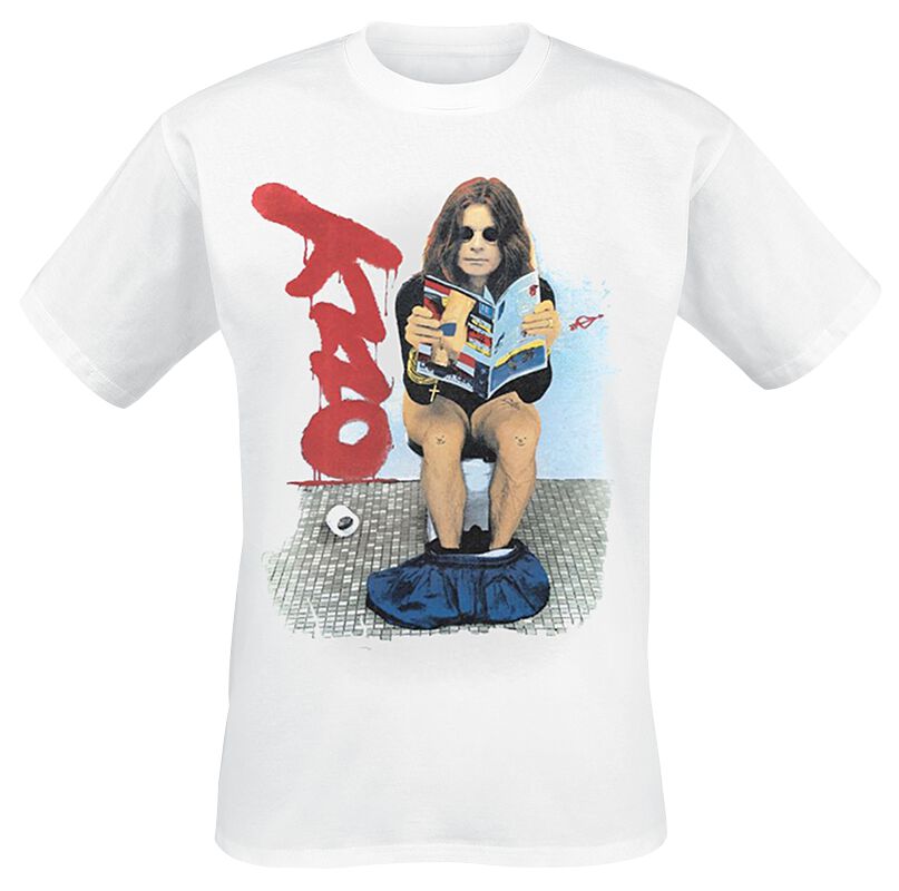 Ozzy Osbourne Toilet T-Shirt off white