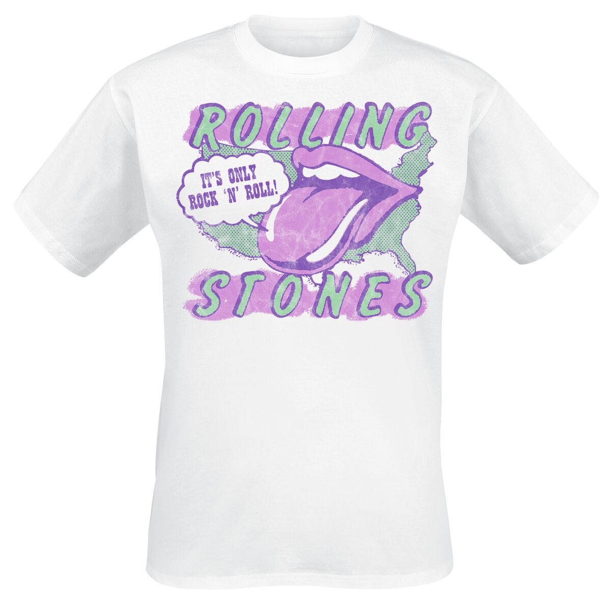 Levně The Rolling Stones It's Only Rock N Roll Tričko bílá