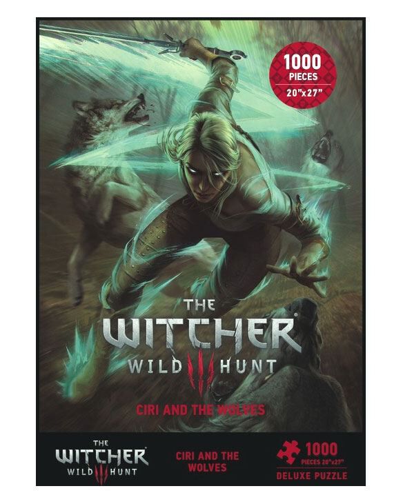 The Witcher Wild Hunt - Ciri and the wolves Puzzle multicolor