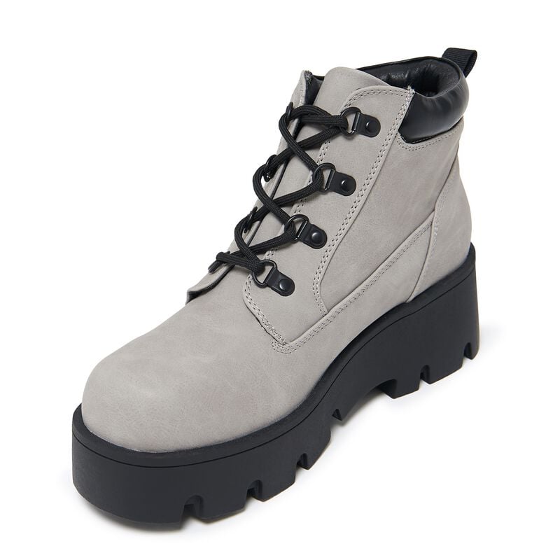 5056852106853 - Novus Chunky Lace Up Boots Boot grau in EU37